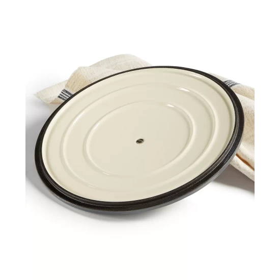 Best Sale π Martha Stewart Collection CLOSEOUT! Enameled Cast Iron Round 8-Qt. Dutch Oven Cherry π - Image 4