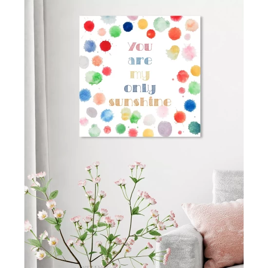 Coupon π₯° Oliver Gal My Only Sunshine Canvas Art, 12 X 12 Red β¨ - Image 4