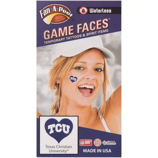 Top 10 π― Innovative Adhesives Multi TCU Horned Frogs I Love My U Waterless Tattoos, Pack Of 4 β - Image 2