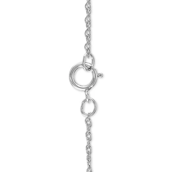 Cheapest 🤩 Macy's 👩 Mother And Infant Diamond Pendant Necklace In 14k Gold And Sterling Silver (1/10 Ct. T.w.) Yellow Gold/silver ✨ - Image 5