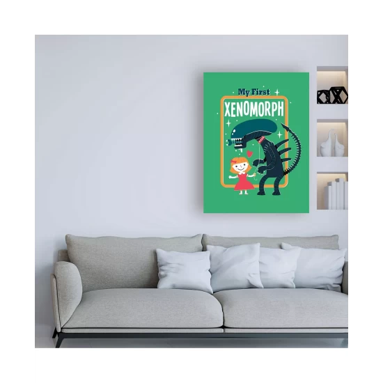 Best deal π Trademark Global Michael Buxto My First Xenomorph Canvas Art - 27 X 33.5 Multi π― - Image 4