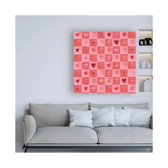 Best Pirce π Trademark Global Holli Conger Cross My Heart Repeat 3 Canvas Art - 36.5 X 48 Multi π₯ - Image 4