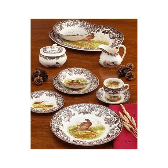 Cheap π― Spode Woodland By 5-Piece Place Setting With Pheasant Dinner Plate No Color π - Image 2
