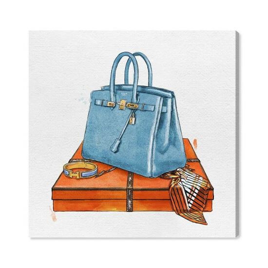 Best reviews of π₯ Oliver Gal My Bag Collection III Canvas Art, 12 X 12 Baby Blue π―