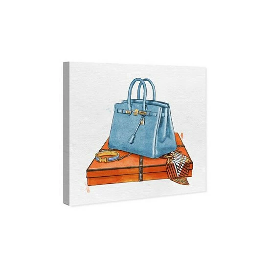 Best reviews of π₯ Oliver Gal My Bag Collection III Canvas Art, 12 X 12 Baby Blue π― - Image 2