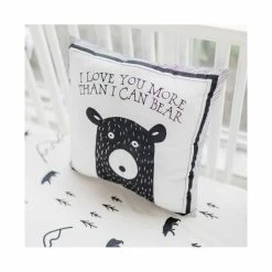 Budget 𧨠My Baby Sam Little Black Bear Decorative Pillow, 14 X 14 π