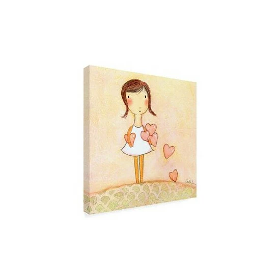 Cheap ❤️ Trademark Global Carla Sonheim With All My Hearts Canvas Art - 15.5 X 21 Multi 🥰 - Image 2