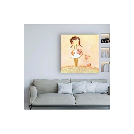 Cheap ❤️ Trademark Global Carla Sonheim With All My Hearts Canvas Art - 15.5 X 21 Multi 🥰 - Image 3