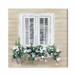 Flash Sale 🧨 Oliver Gal Flowers In My Window Canvas Art, 24 X 24 Green 🥰