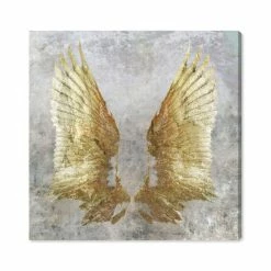 Budget π Oliver Gal My Golden Wings Canvas Art - 16 X 16 X 1.5 β¨