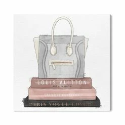 Flash Sale π Oliver Gal My Fancy Purse And Books Canvas Art - 24 X 24 X 1.5 White π