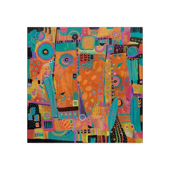 Best deal π Trademark Global Sue Davis My Happy Place Abstract Modern Canvas Art - 15 X 20 Multi π
