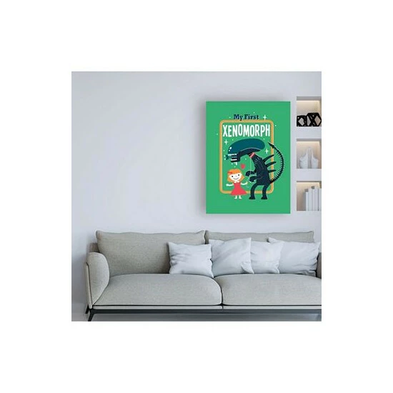 Budget ⭐ Trademark Global Michael Buxto My First Xenomorph Canvas Art - 15.5 X 21 Multi ❤️ - Image 3