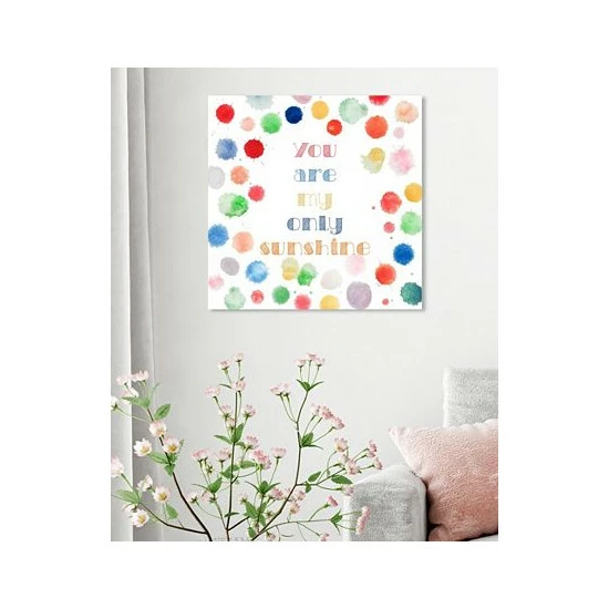 Coupon π₯° Oliver Gal My Only Sunshine Canvas Art, 12 X 12 Red β¨ - Image 3