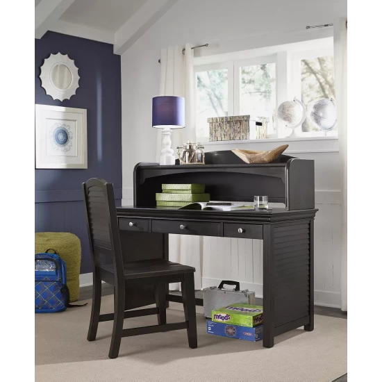 Promo 👏 My Home Neapolitan 46 Desk Hutch Brown 🎁 - Image 6