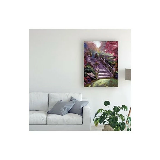 Best reviews of π Trademark Global David Lloyd Glover Stairway To My Heart Canvas Art - 20 X 25 Multi 𧨠- Image 3