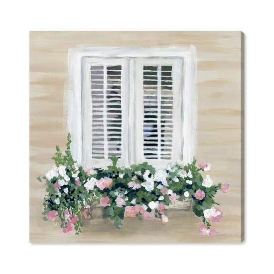 Flash Sale π Oliver Gal Flowers In My Window Canvas Art, 16 X 16 Green π§¨