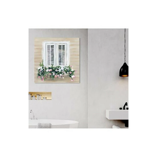 Flash Sale π Oliver Gal Flowers In My Window Canvas Art, 16 X 16 Green 𧨠- Image 6