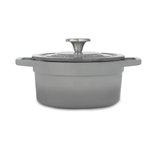 Coupon π Martha Stewart Collection CLOSEOUT! Enameled Cast Iron 2-Qt. Round Covered Dutch Oven, Created For Macy's Charcoal 𧨠- Image 9