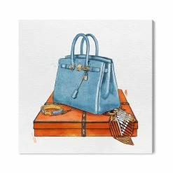 New π₯ Oliver Gal My Bag Collection III Canvas Art, 24 X 24 Baby Blue π