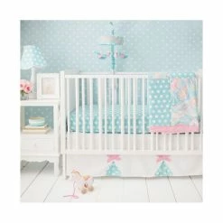 Best Sale 😉 My Baby Sam Pixie Baby In Aqua 3pc Crib Set 🎁