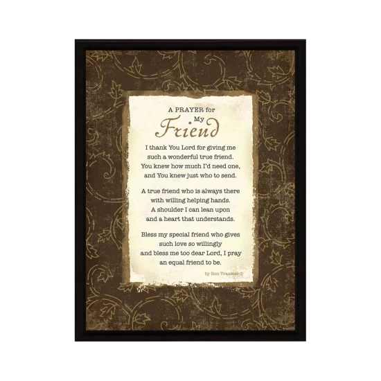 Discount 🤩 Dexsa Prayer My Friend Wood Frame Plaque With Easel, 6.5 X 8.5 No Color 🎉 - Image 2
