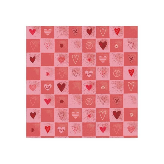 Coupon π Trademark Global Holli Conger Cross My Heart Repeat 3 Canvas Art - 19.5 X 26 Multi β