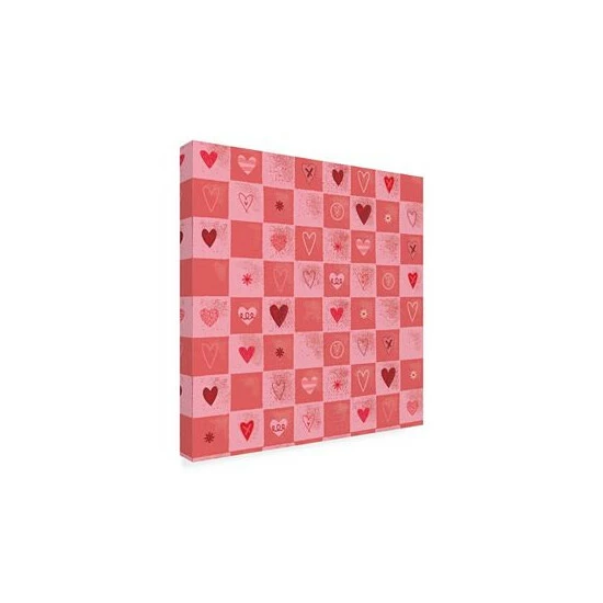 Coupon π Trademark Global Holli Conger Cross My Heart Repeat 3 Canvas Art - 19.5 X 26 Multi β - Image 2