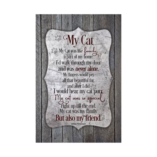 Promo π€© Dexsa My Cat New Horizons Wood Plaque With Easel And Hook, 6 X 9 No Color β - Image 2