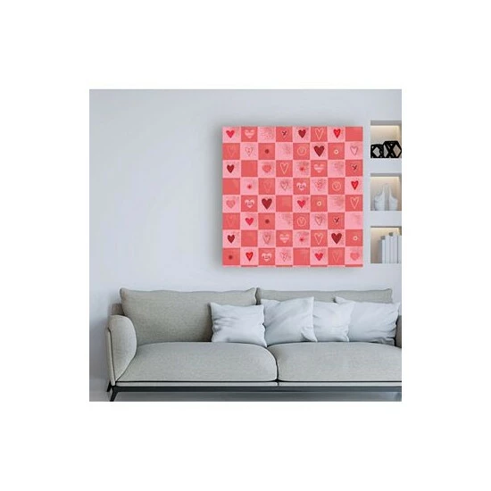Best Pirce π Trademark Global Holli Conger Cross My Heart Repeat 3 Canvas Art - 36.5 X 48 Multi π₯ - Image 3