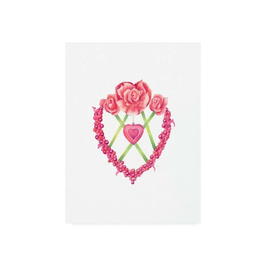 Promo π Trademark Global Deborah Kopka Cross My Heart Canvas Art - 36.5 X 48 Multi β