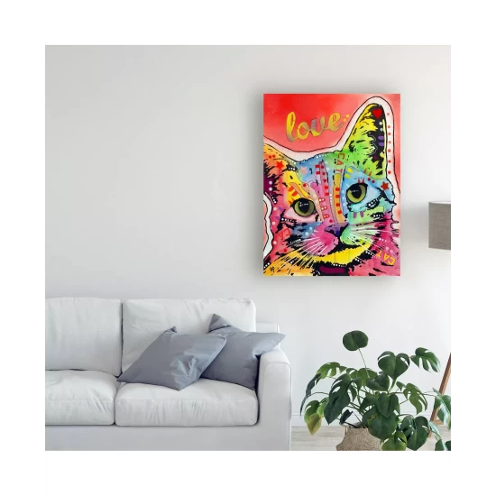 Cheapest π― Trademark Global Dean Russo Tilt Cat Love Canvas Art - 15 X 20 Multi π₯ - Image 4